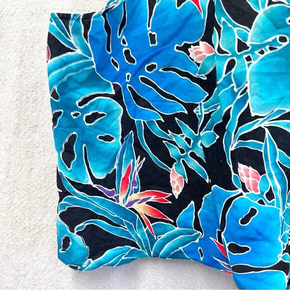 Hilo Hattie vintage‎ crop sleeveless boxy top Size XL Tropical Print 100% cotton - Picture 3 of 12